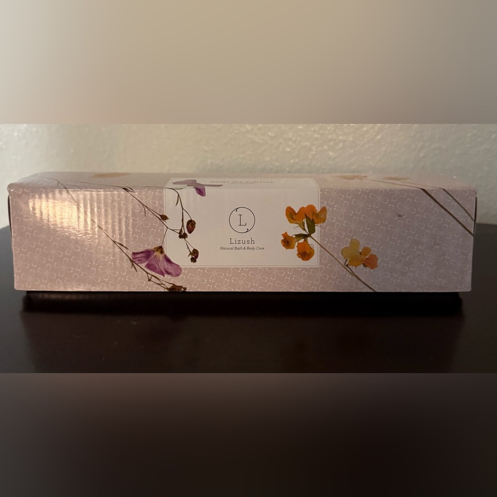 Home Spa Routine by Lizush Natural Bath & Body Care Set Luxury Self-Care Bundle